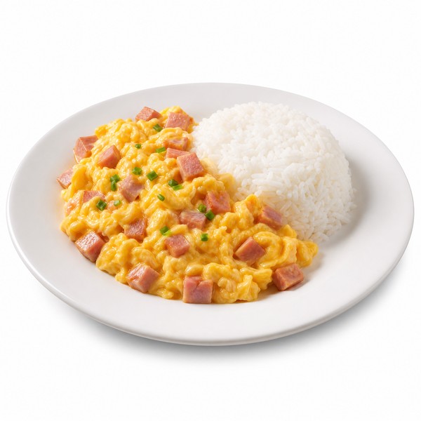 ข้าวไข่ข้นแฮม / ไข่ขยี้แฮม