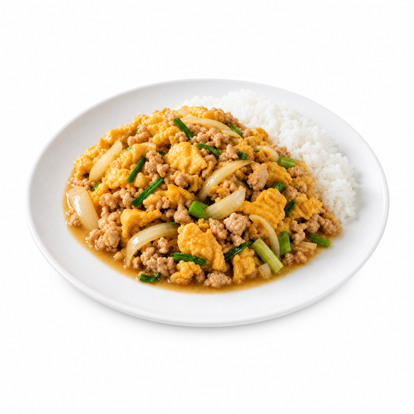ไก่สับผัดไข่