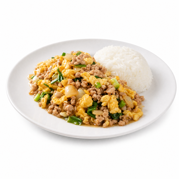 หมูสับผัดไข่